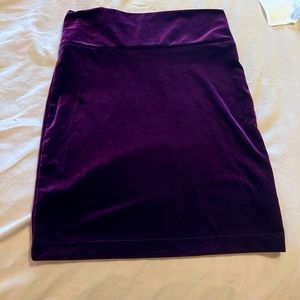 Nollie Velvet Mini Skirt Purple Size Small